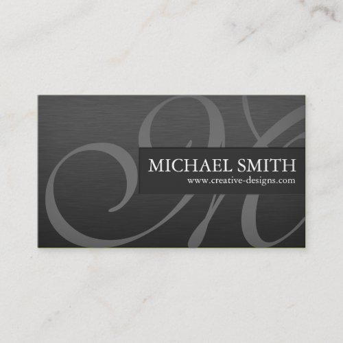 Elegant Metallic Business Card