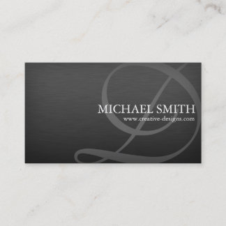 Elegant Metallic - D,B Business Card