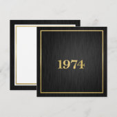 Elegant Metallic Gold 1974 (Front/Back)