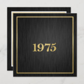 Elegant Metallic Gold 1975 (Front/Back)