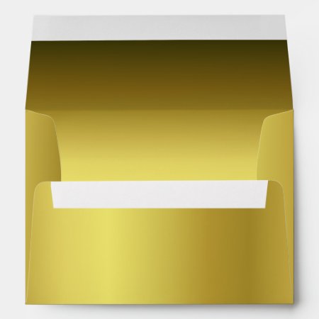Elegant Metallic Gold 5 X 7 Invitation Envelope