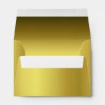 Elegant Metallic Gold Midsize Envelope at Zazzle