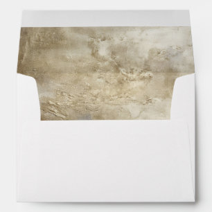 Elegant Metallic Gold Texture Return Address Envelope