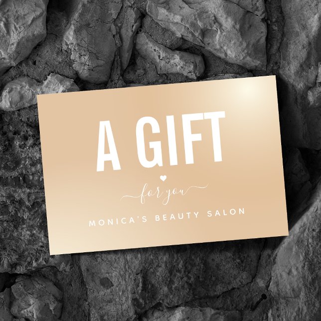 Elegant Metallic Gradient Heart Minimalist Classy  (Creator Uploaded)