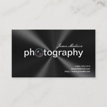 Elegant Metallic  Photogrpahy Business Cards by eatlovepray at Zazzle