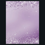 Elegant metallic purple lavender blank letterhead<br><div class="desc">Elegant metallic purple lavender blank letterhead</div>