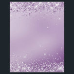 Elegant metallic purple lavender blank letterhead<br><div class="desc">Elegant metallic purple lavender blank letterhead</div>