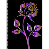 Elegant Metallic Rose Websites Address Book (Front)