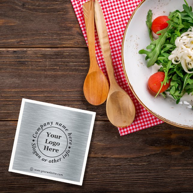 Elegant metallic silver napkins (Creator Uploaded)