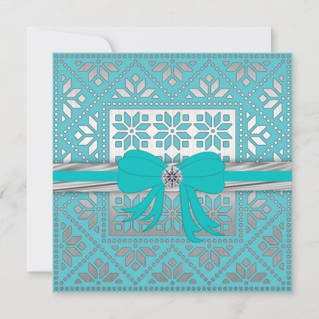 Elegant Mexican Pattern Invitation (Front)