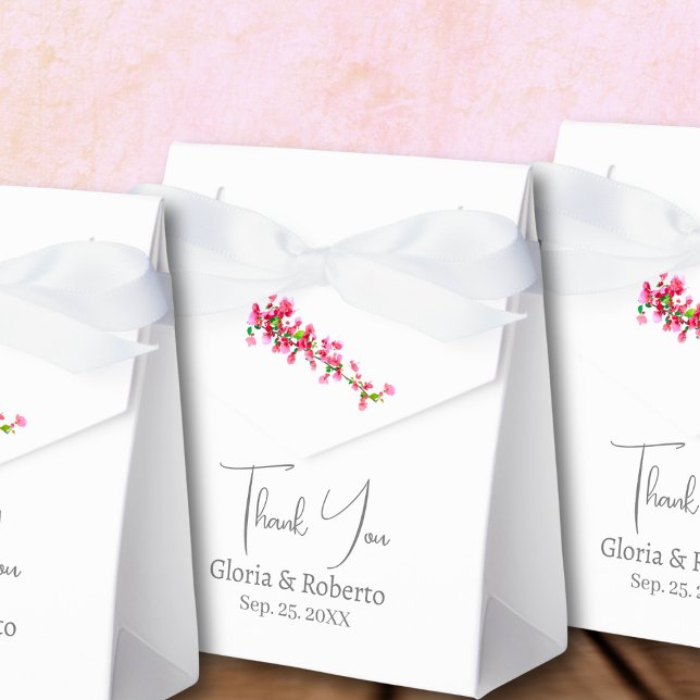 Elegant Mexican Wedding Hacienda Style Thank You Favor Boxes (Creator Uploaded)