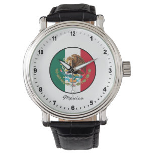 Elegant Mexico Watch & Mexican Flag 