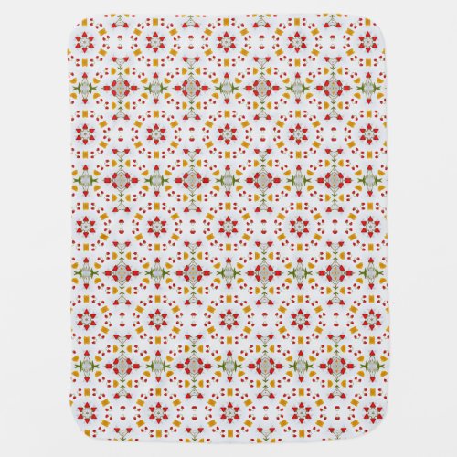 Elegant Mid Century Floral Art Baby Blanket