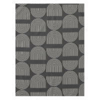 Elegant Mid Century Mod Arch Lines Black and White