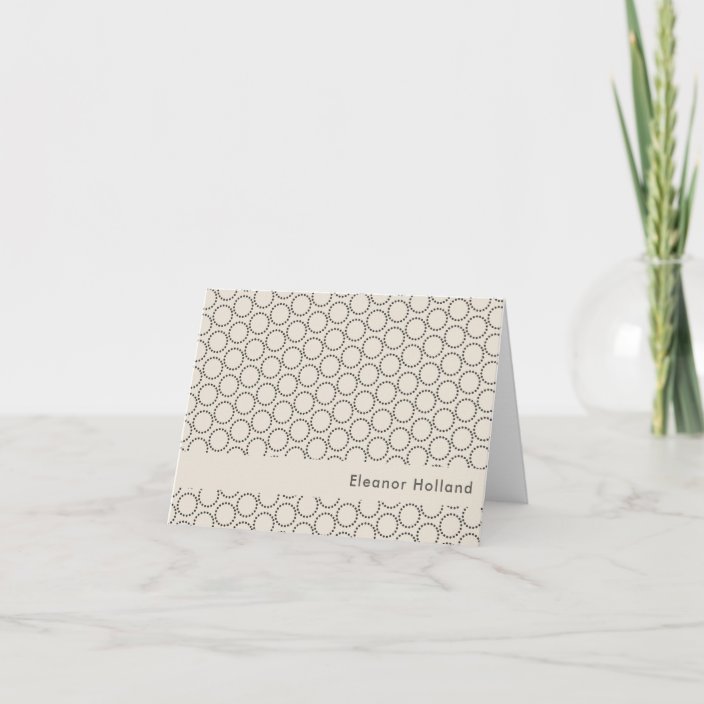 Elegant Mid-Century Modern Personalized Stationery Note Card | Zazzle