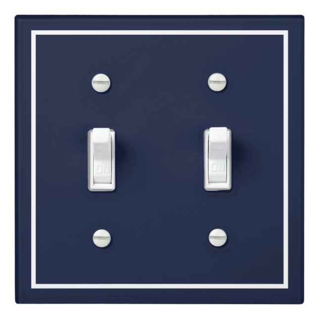 Elegant Midnight Blue  Light Switch Cover (In Situ)