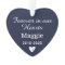 Elegant Midnight Blue Pet Memorial Photo Keepsake