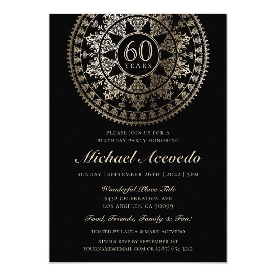 elegant milestone birthday invitations gold foil zazzle com