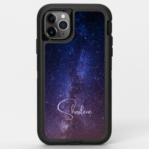  Elegant Milky Way Space Personalized Design on OtterBox Defender iPhone 11 Pro Max Case