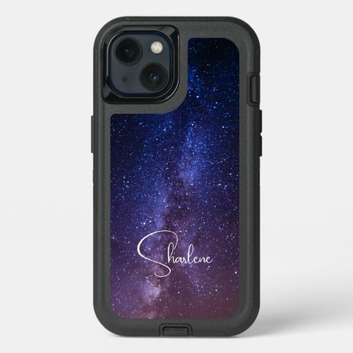 Elegant Milky Way Space Personalized Design on  iPhone 13 Case