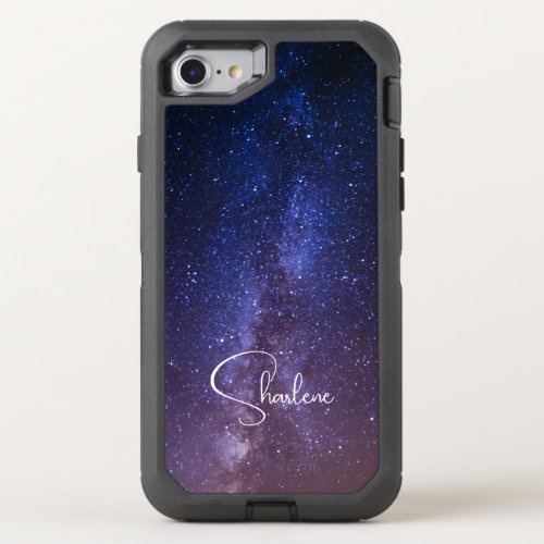  Elegant Milky Way Space Personalized Design on OtterBox Defender iPhone SE87 Case