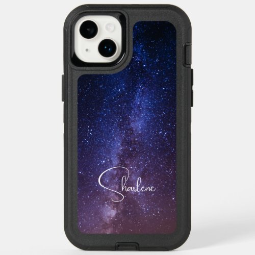  Elegant Milky Way Space Personalized Design on OtterBox iPhone 14 Plus Case