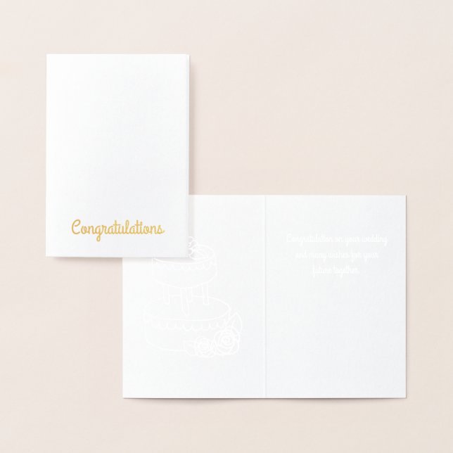 Elegant Mini Wedding Card (Display)