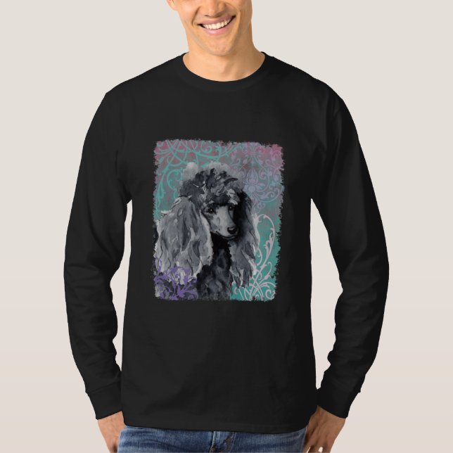 Elegant Miniature Poodle T-Shirt (Front)