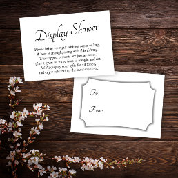 Elegant, Minimal Baby Display Shower Gift Card