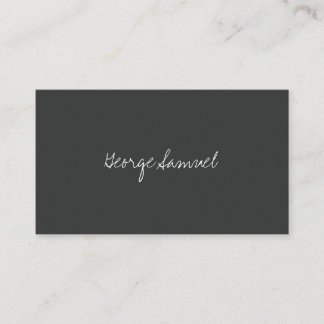 Elegant Minimal Business Branding Business Card