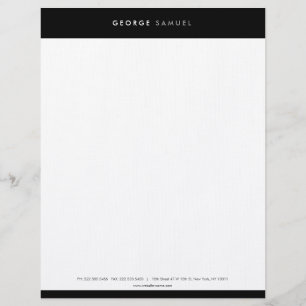 Elegant Minimal Business Branding Letterhead