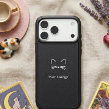 Elegant Minimal Cat Lover Gift cute Otterbox Case