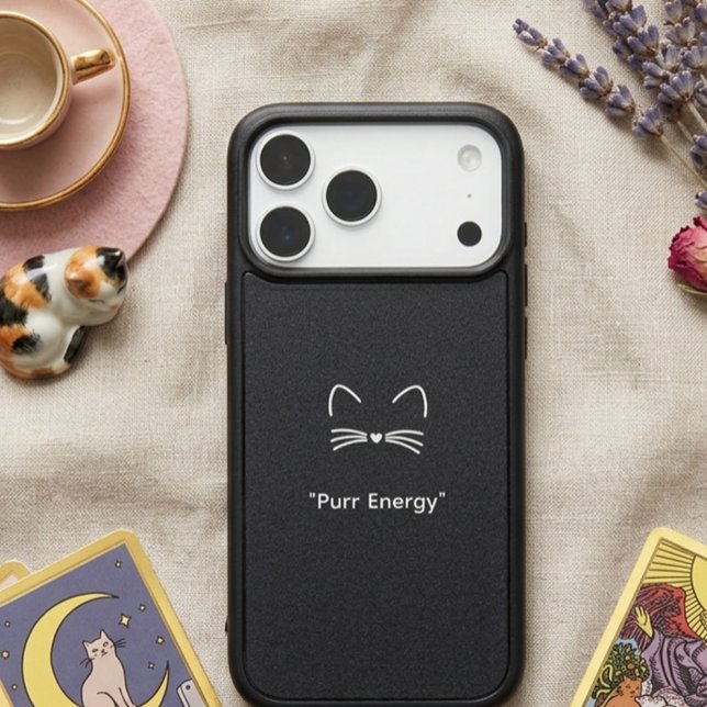 Elegant Minimal Cat Lover Gift cute Otterbox Case (Creator Uploaded)