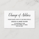 Elegant, Minimal "Change of Address" Insert Card
