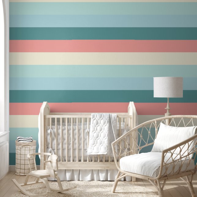 Elegant Minimal Colourblocked Pastel Chic Wallpaper (Kids)
