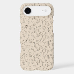 Elegant Minimal Floral Line Pattern iPhone 17 Air Case