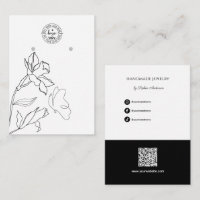 Elegant Minimal Jewelry Earrings Display Card