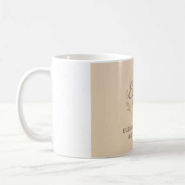 Elegant Minimal Logo Mug (Left)