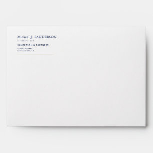 Elegant minimal luxury legal firm attorney at law envelope