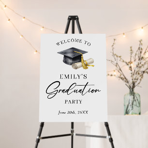 Elegant Minimal Minimalist Graduation Foam Board