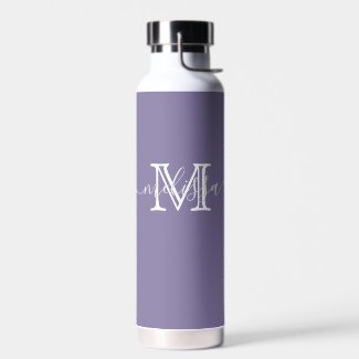 Elegant Minimal Name and Monogrammed Custom Color 