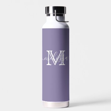 Elegant Minimal Name and Monogrammed Custom Color 