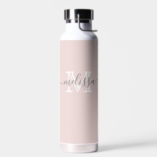 Elegant Minimal Name and Monogrammed Custom Color 