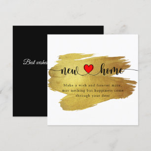Elegant Minimal New Home Housewarming Card