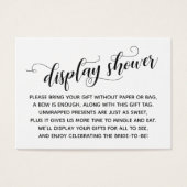 Elegant, Minimal No Wrap Bridal Shower Gift Tag (Front)