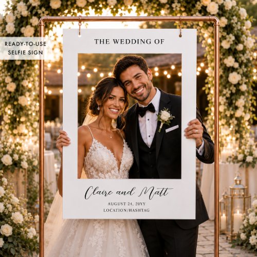 Elegant Minimal Photo Booth Wedding Ready to Use Selfie Frame