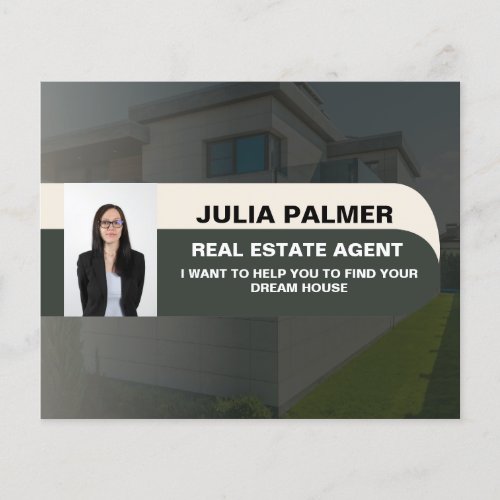 Elegant Minimal Real Estate Agent Photo    Flyer