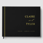 Elegant, Minimal Real Foil Black Wedding