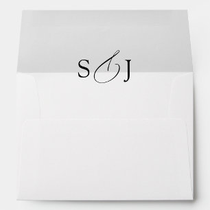 Elegant Minimal Return Address Wedding Envelope