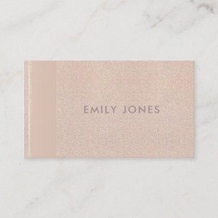 ELEGANT MINIMAL ROSE GOLD SHIMMER BUSINESS CARD